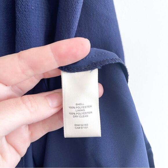 Eliza J Dress Cold Shoulder Navy Blue Back Zip Women's Plus Size 14 - Picture 5 of 12